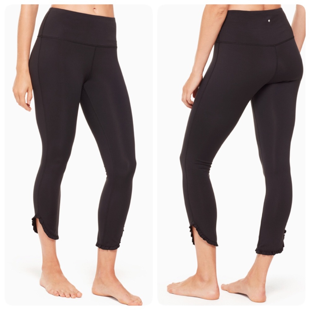 ♠️ Kate spade Dolphin hem ruffle legging (L)